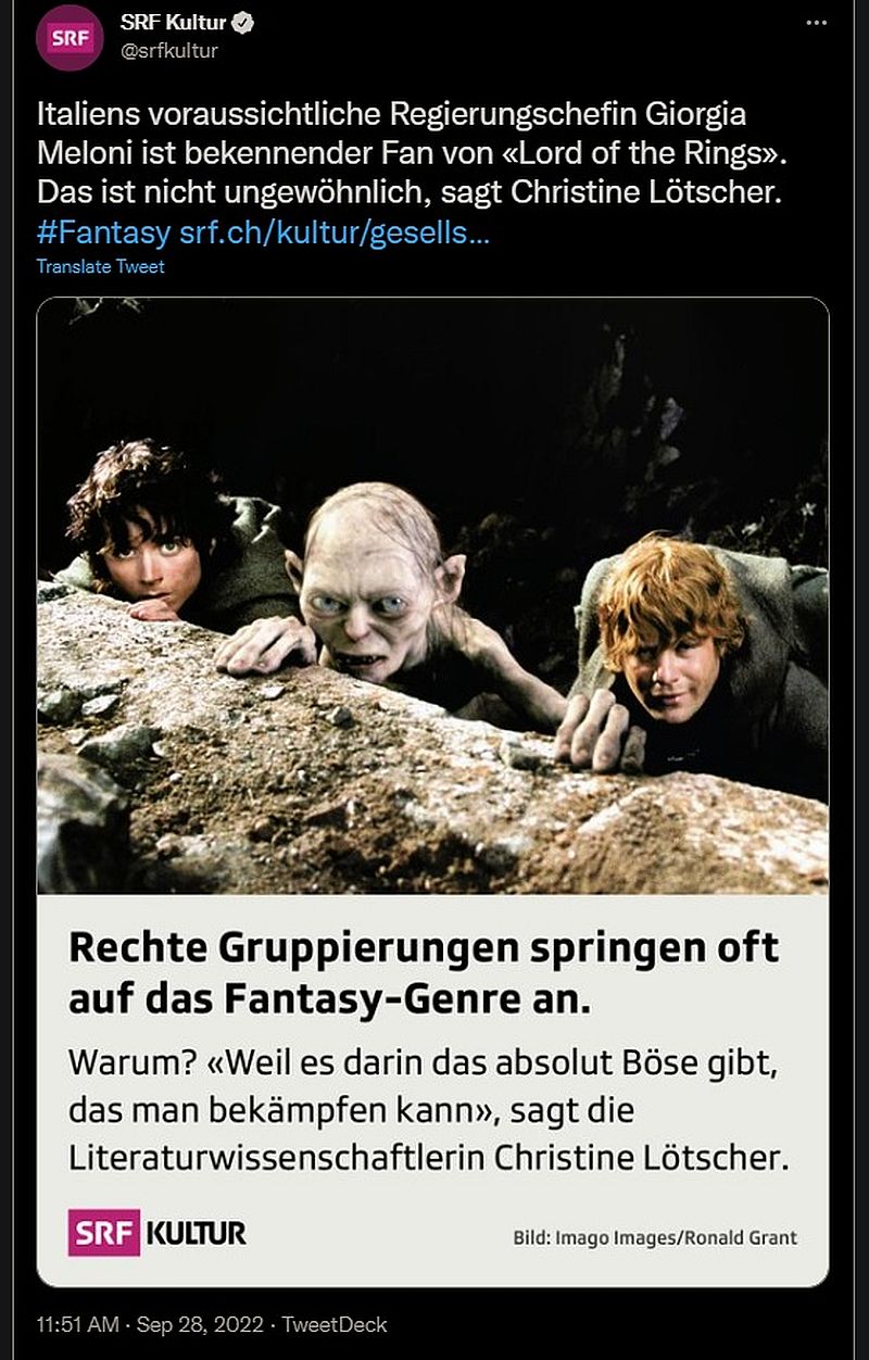 Obacht vor den Fascho-Hobbits!