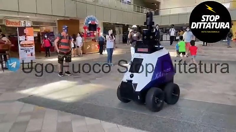 Social kontroll i Singapore med robotar från nvidia