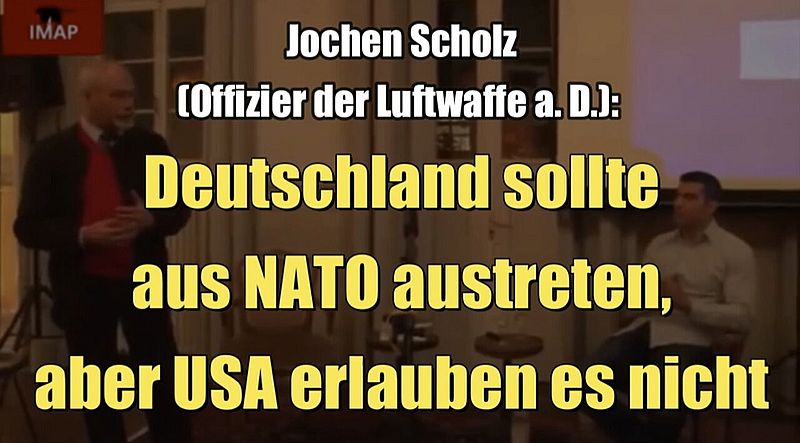 Йохен Шольц: Германия должна выйти из НАТО, но США этого не допустят (2014 г.)