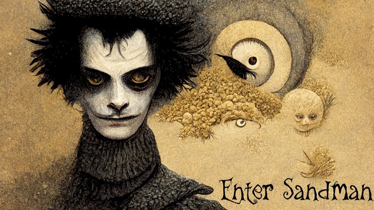Enter Sandman: Z ilustracijami otroških knjig, ustvarjenimi z umetno inteligenco, kot besedili