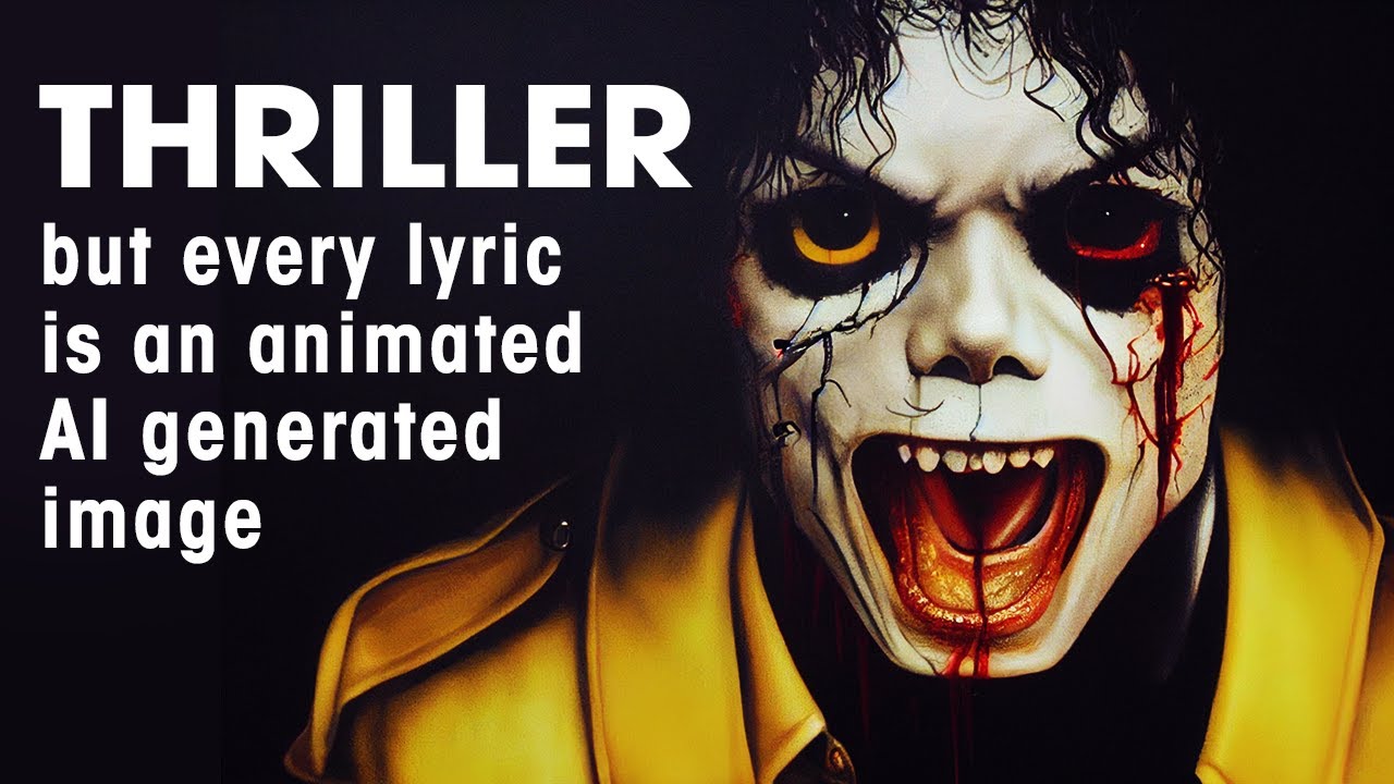 Tekst av Michael Jacksons «Thriller» som video fra bilder generert av AI
