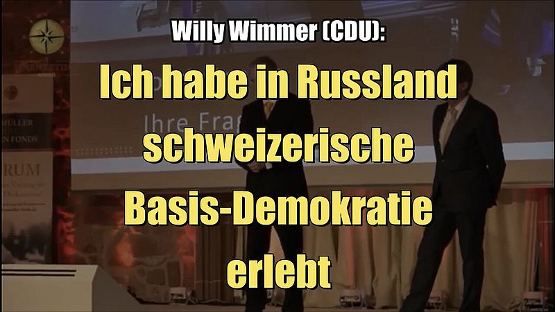 Willy Wimmer (CDU): Jeg oplevede schweizisk græsrodsdemokrati i Rusland (09.04.2016/XNUMX/XNUMX)