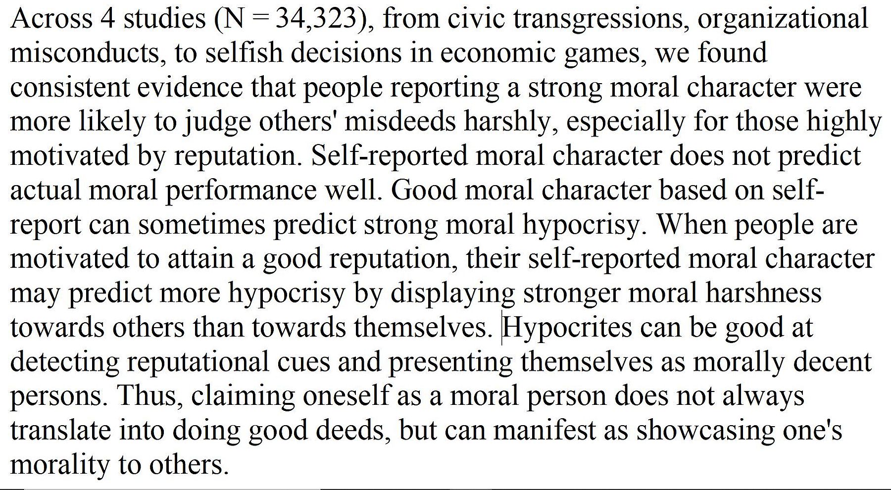 Moralapostel neigen zur Heuchelei