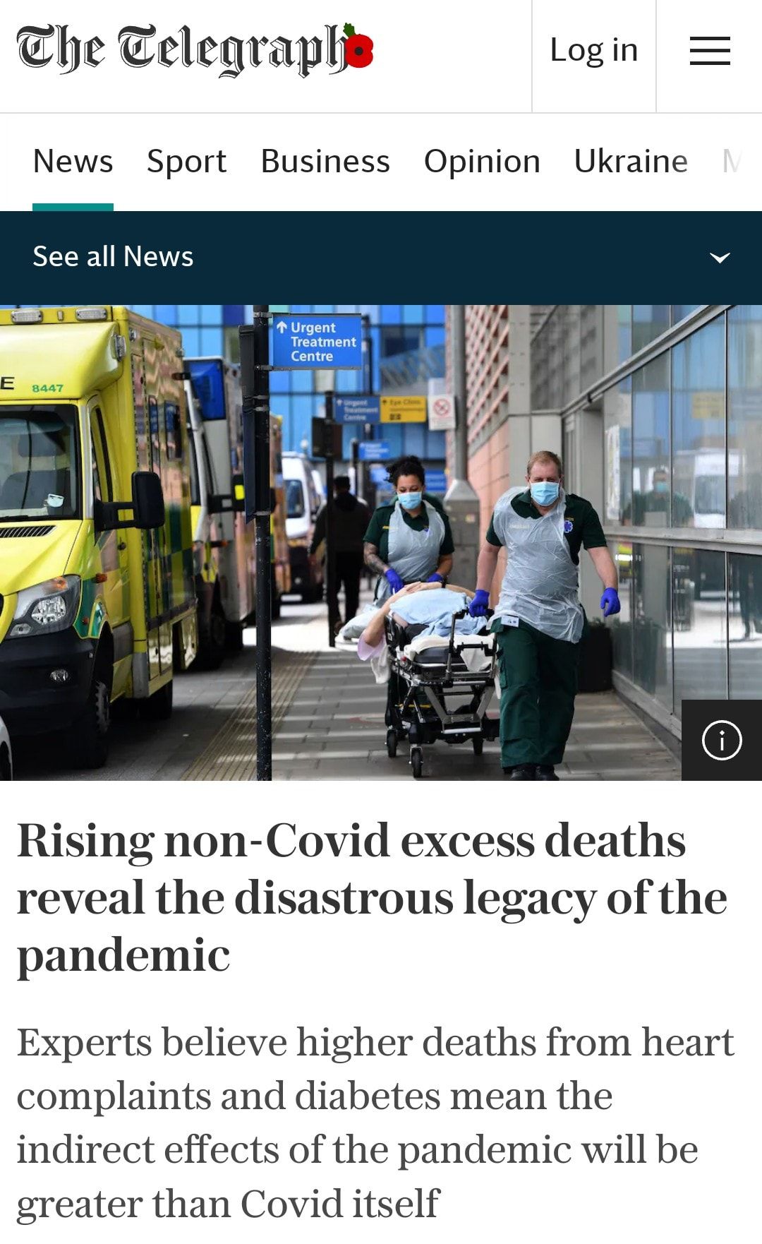 Die indirekten Auswirkungen der Massnahmen sind grösser als Covid-Pandemie selbst