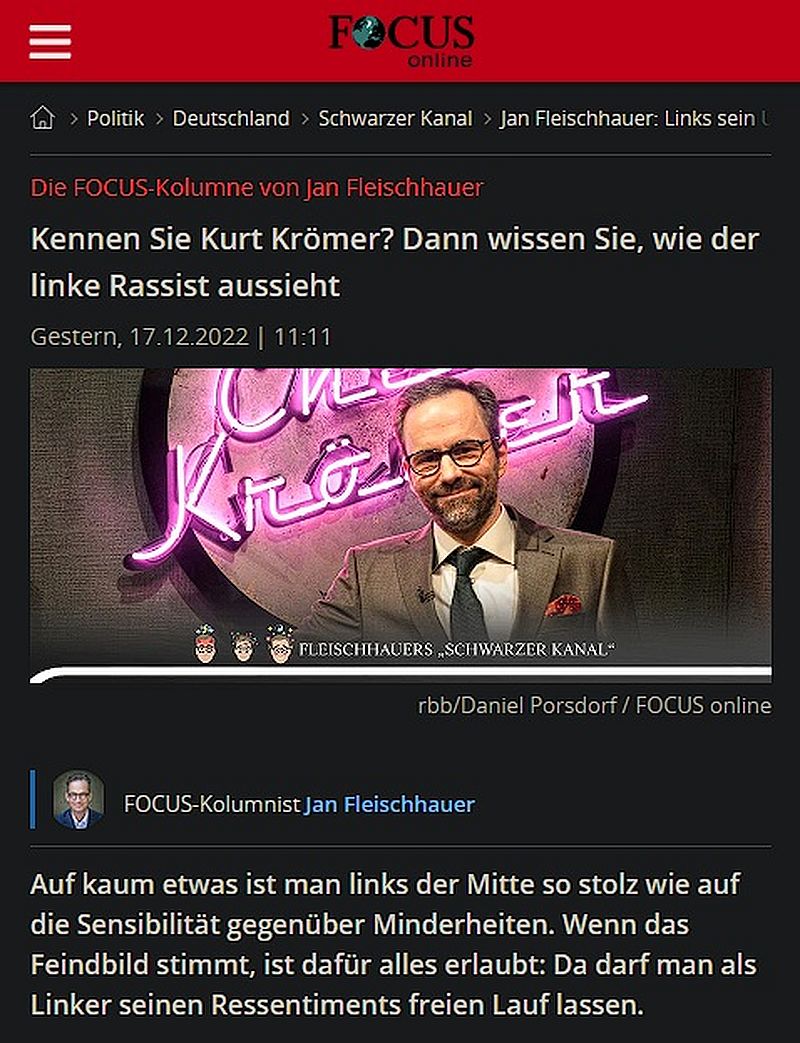 Der linke Rassist
