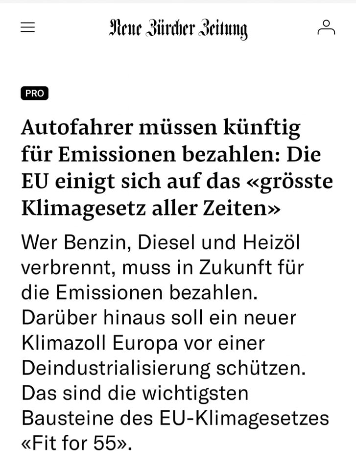EU: Grösste Klimagesetz aller Zeiten ist eine Mogelpackung
