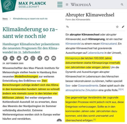 Der abrupte Klimawechsel ist nicht menschengemacht