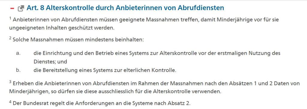 Schweiz will internetfeindlichstes Gesetze Europas einführen