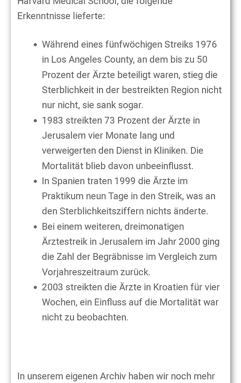 Wenn Ärzte streiken, sterben weniger bis keine Menschen