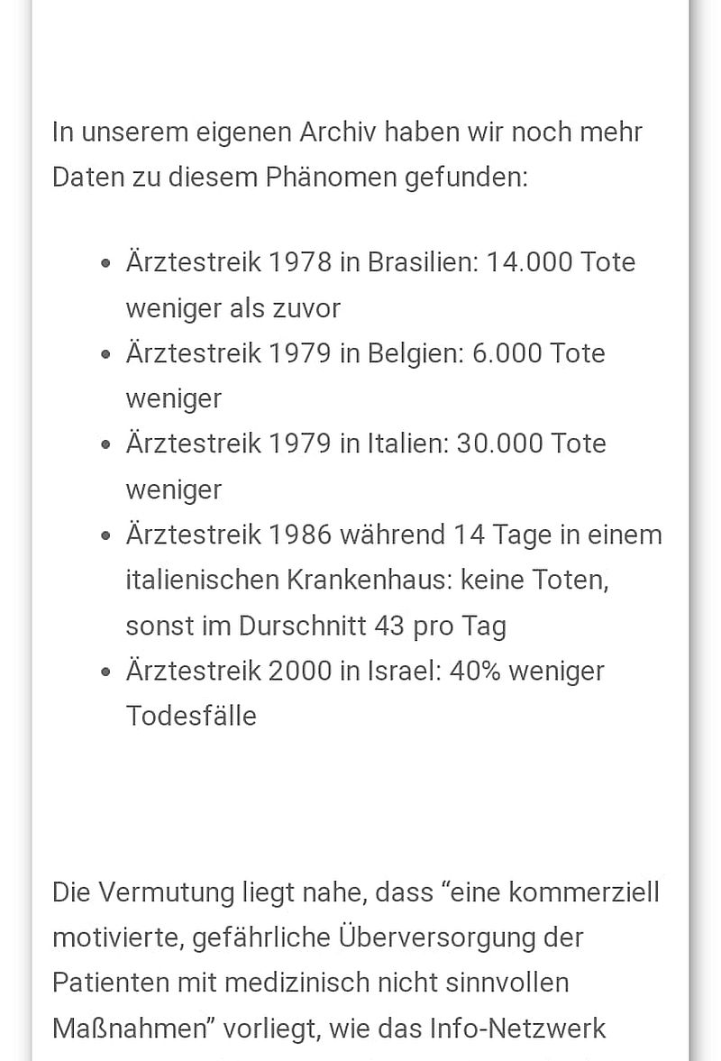 Wenn Ärzte streiken, sterben weniger bis keine Menschen