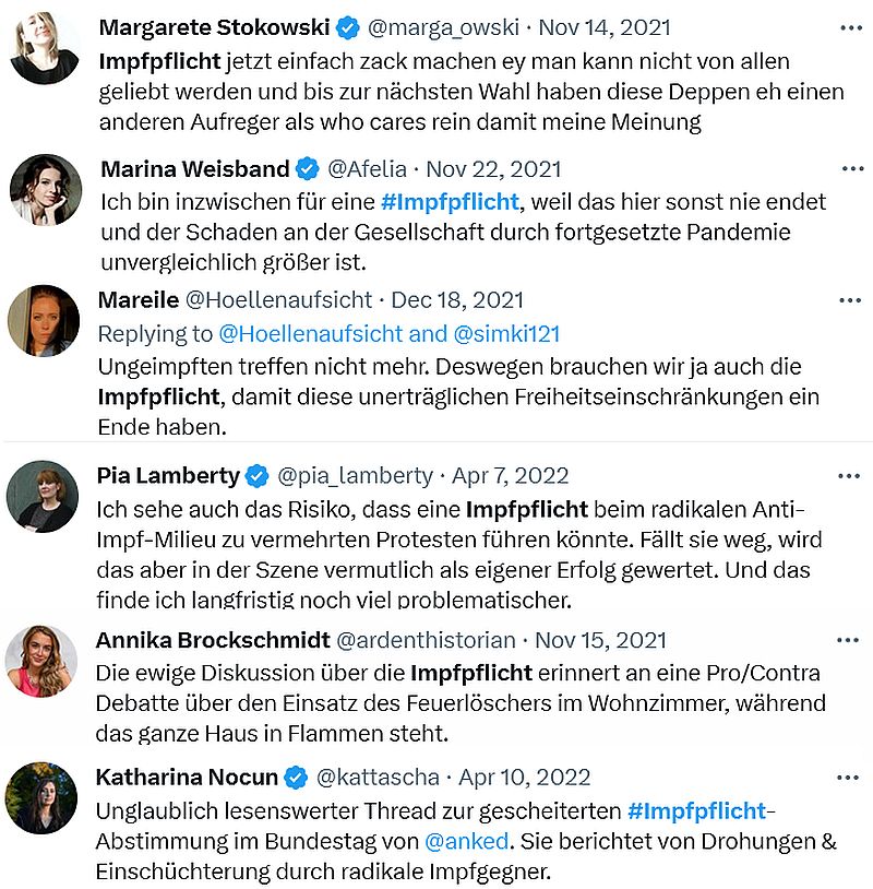 #Wirhabenmitgemacht: Impf-Narzissen beenden ihre Impfpflicht-Propaganda