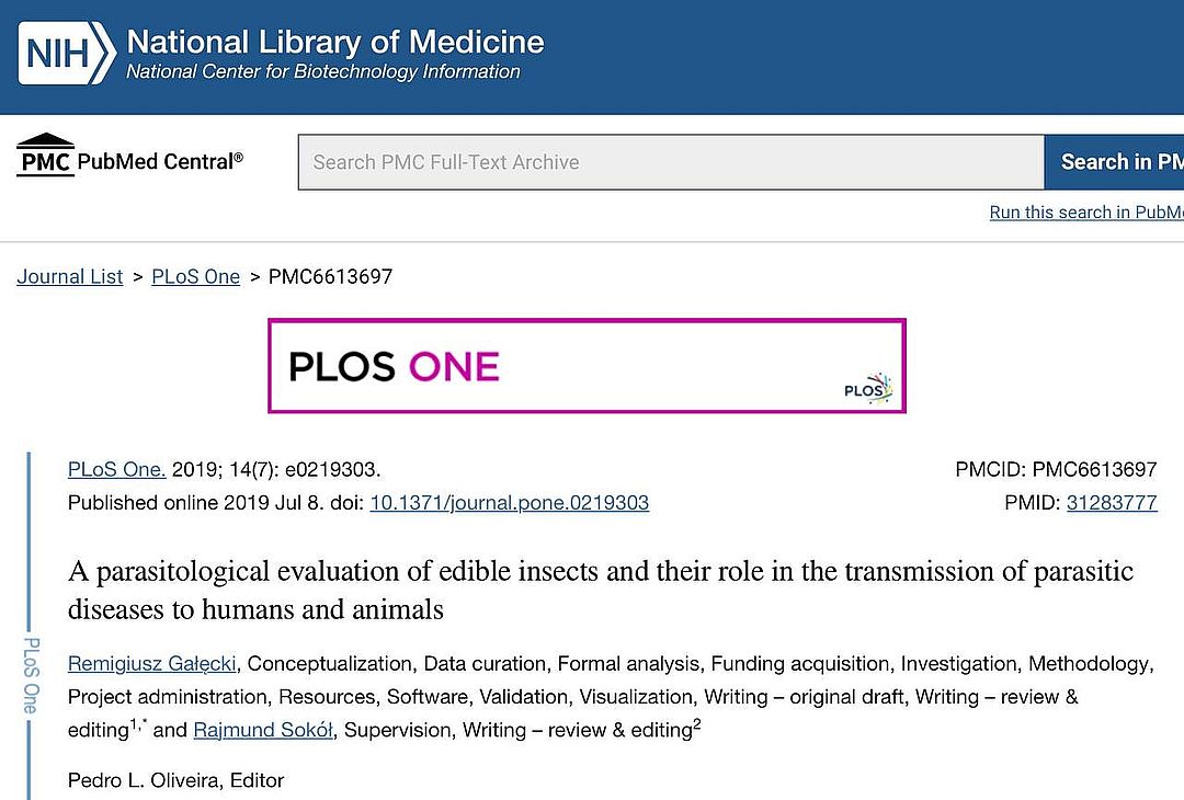 Studie weist Parasiten in Insektenfarmen nach