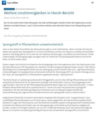 Tagesschau: Pflanzenförmige C4-Ladungen