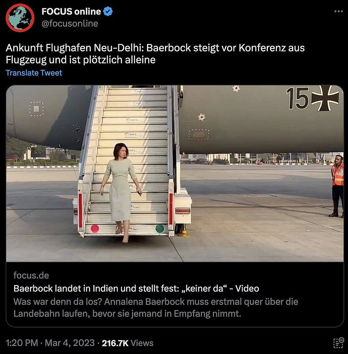 Focus löscht Artikel über Baerbock Peinlichkeiten