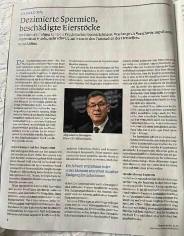 Keine Verschwörungstheorie: Fruchtbarkeit durch Corona-Impfung stark beeinträchtigt