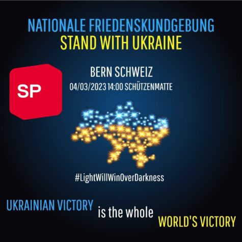 #StandWithUkraine: Nationale Kriegstreiberdemo