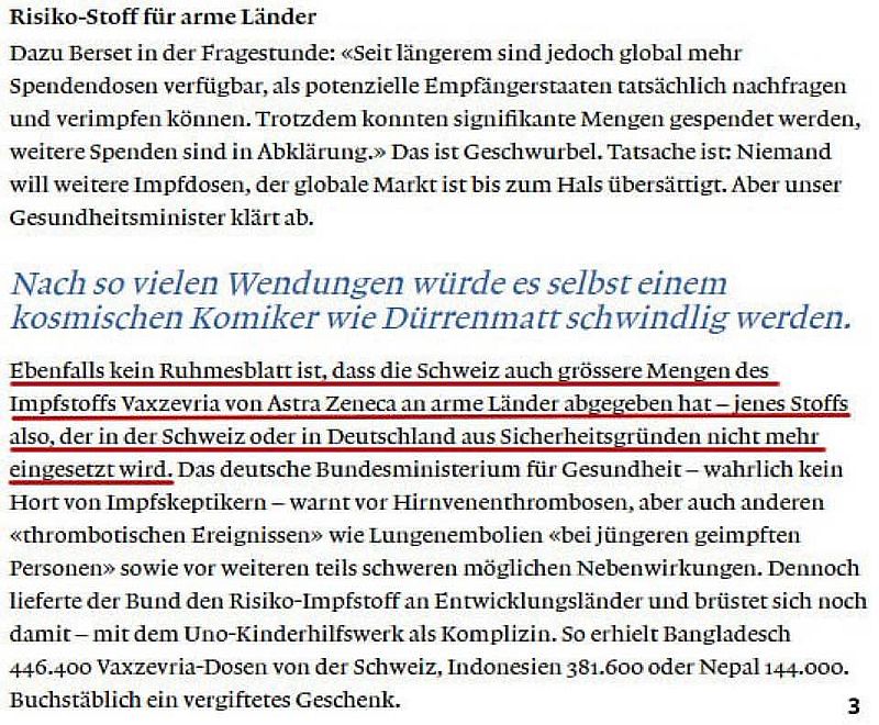 Der Skandal um die Beschaffung der Corona-«Impfstoffe» geht in die nächste Runde!