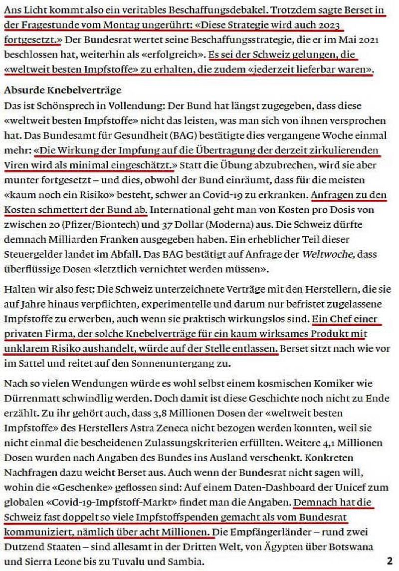 Der Skandal um die Beschaffung der Corona-«Impfstoffe» geht in die nächste Runde!