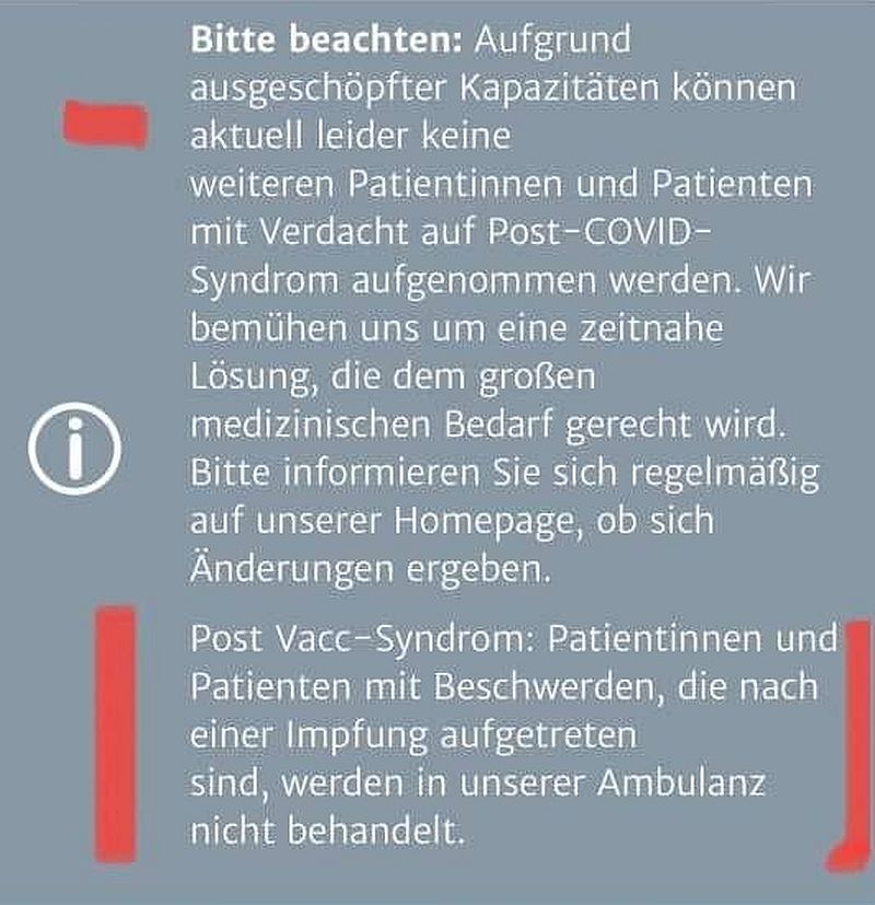 Uni Klinikum Köln weigert sich, Impfschäden zu behandeln