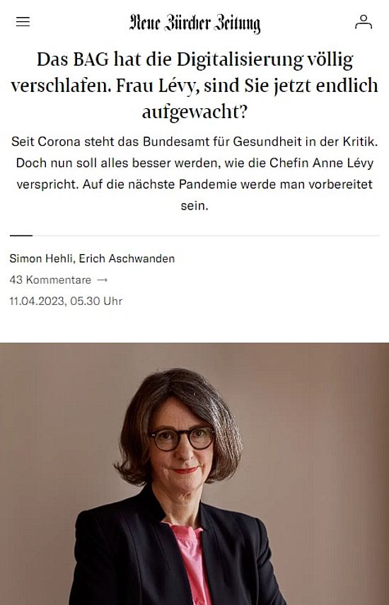 BAG-Chefin Anne Lévy, ich verachte sie zutiefst