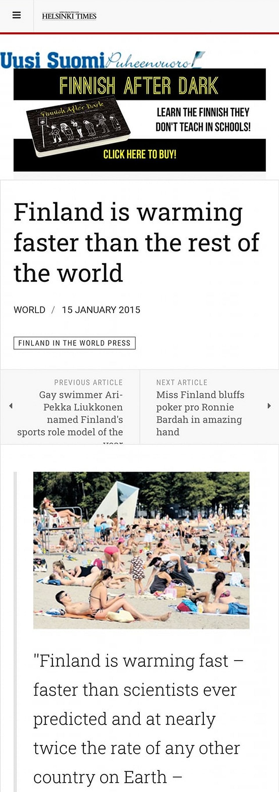 Pressemeldungen Klimawandel: [Land deiner Wahl] erwärmt sich schneller als der Rest der Welt