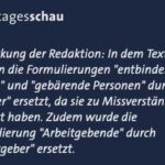 Tagesschau: Eine "Entbindende Person" ist noch lange keine Mutter