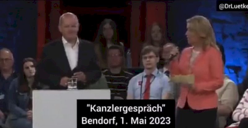 Abgekartetes Spiel – Bürgerdialog mit Scholz am 1. Mai