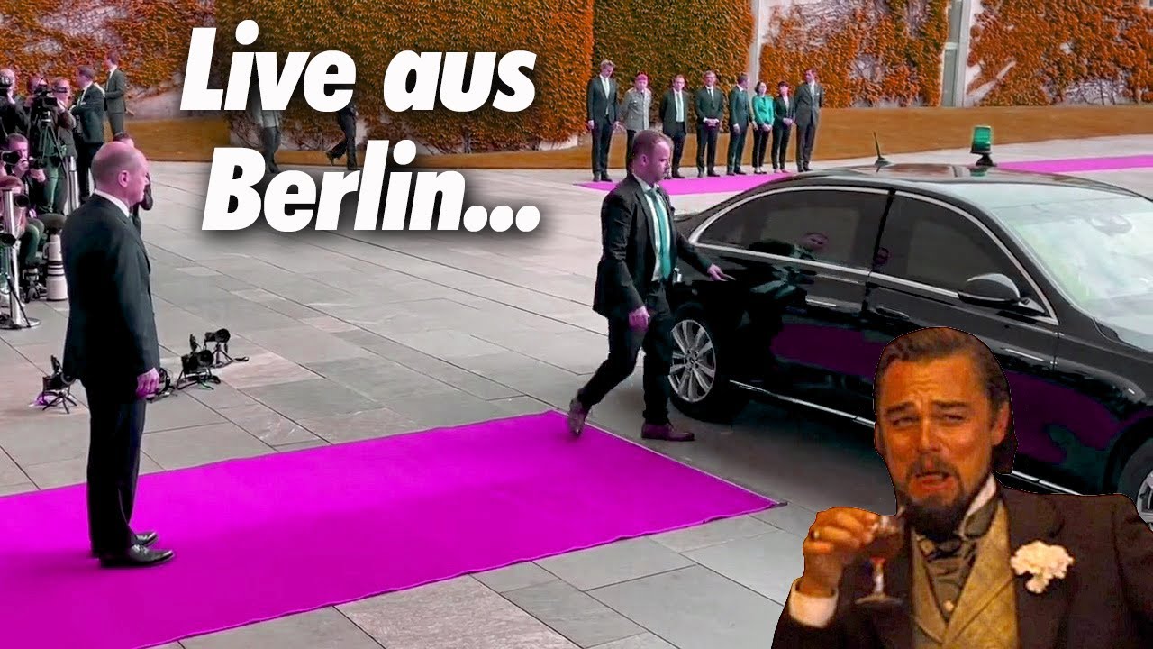 Offenes Mikrophon beim Treffen Scholz Selenskyi