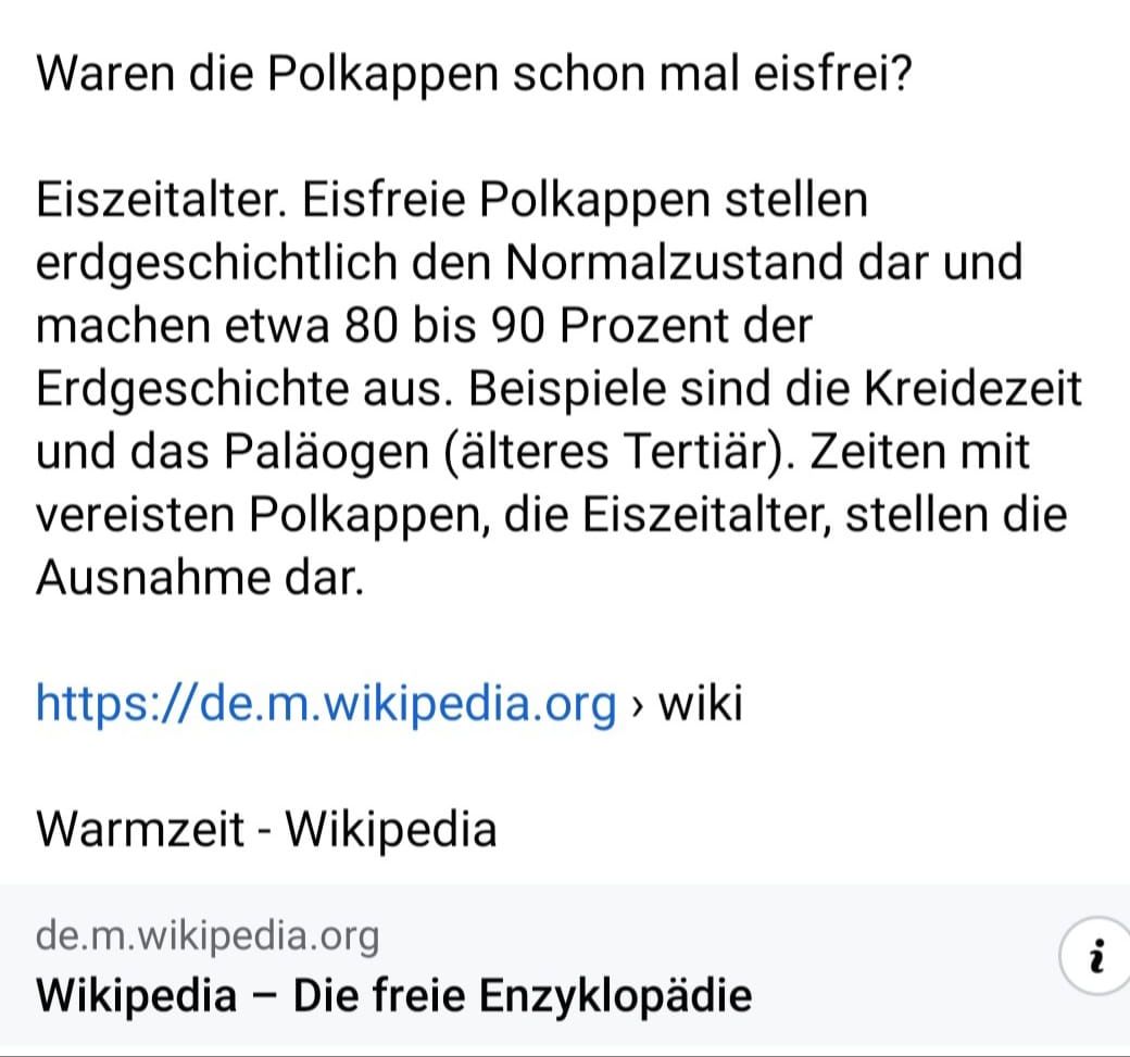Waren die Polkappen schon mal eisfrei?