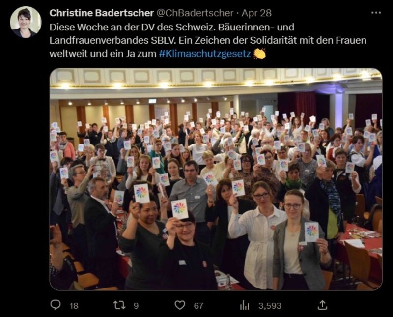 Bäuerinnen unterstützen Globalisten und stimmen für eigene Enteignung