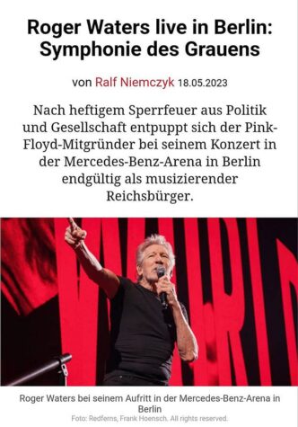 Roger Warters ich bin dein Fan