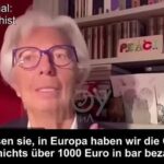 Präsidentin der Europäischen Zentralbank (EZB) enthüllt die baldige Bargeldabschaffung und die Einführung der totalen Überwachung