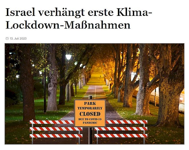 Erste grössere Klima-Lockdown Massnahmen werden umgesetzt