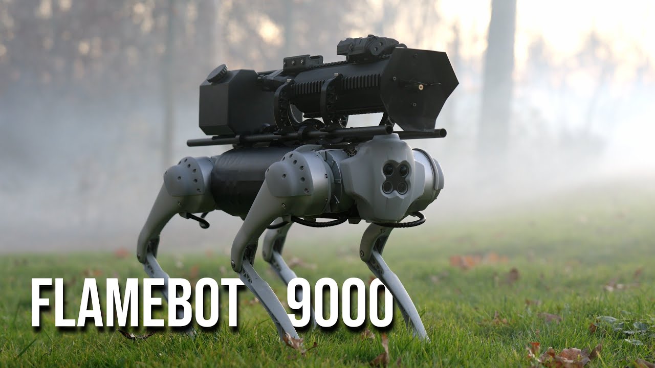 The Thermonator: Roboterhund mit einem Flammenwerfer