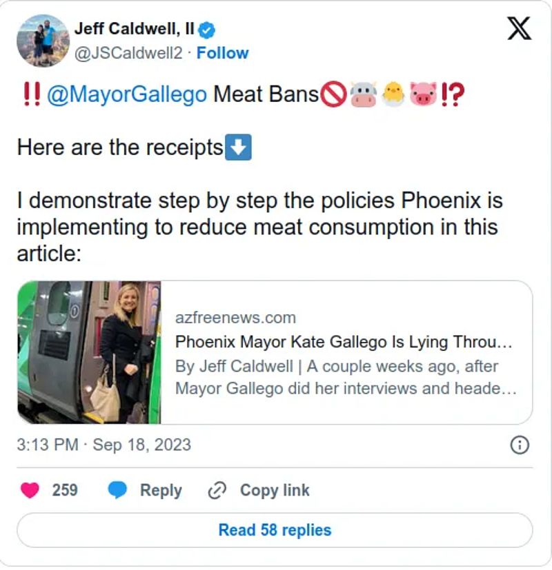 Erste US-Grossstadt setzt WEF-Verbot von Fleisch und privatem Autobesitz um