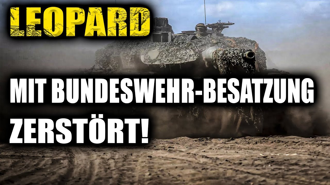 Leopard destruido con tripulación de la Bundeswehr en Ucrania