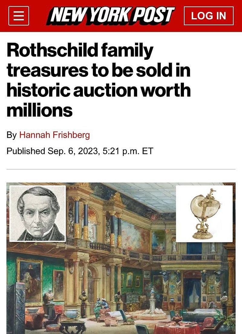 Familieschatten Rothschild onder de hamer