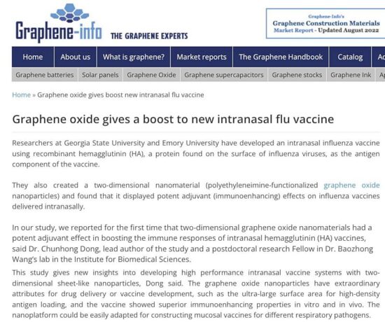 Graphenoxid seit Jahren in Impsfoffen