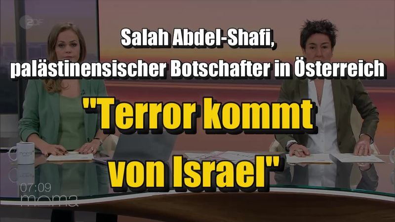 Tagann an sceimhlitheoireacht ó Iosrael (ZDF I 18.10.2023 Deireadh Fómhair, XNUMX)
