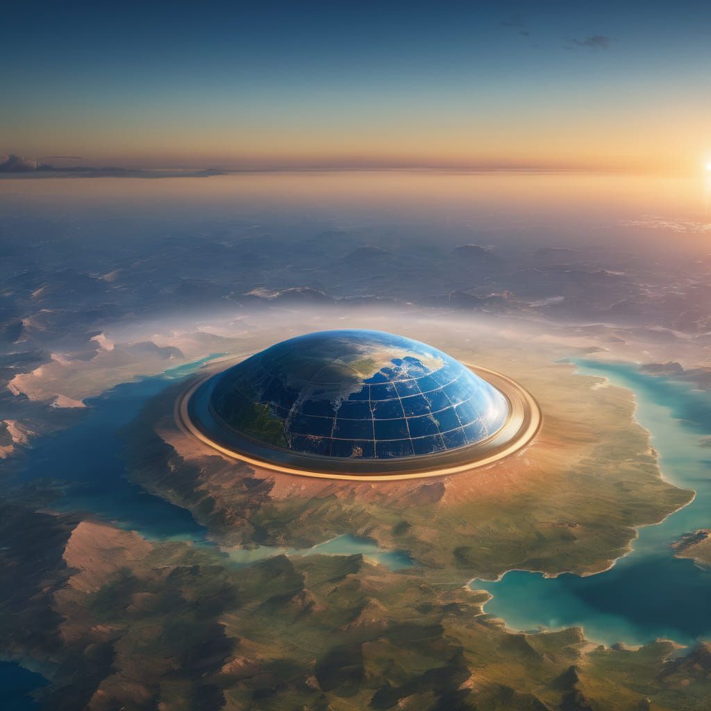 KI generiert Bilder der flachen Erde
