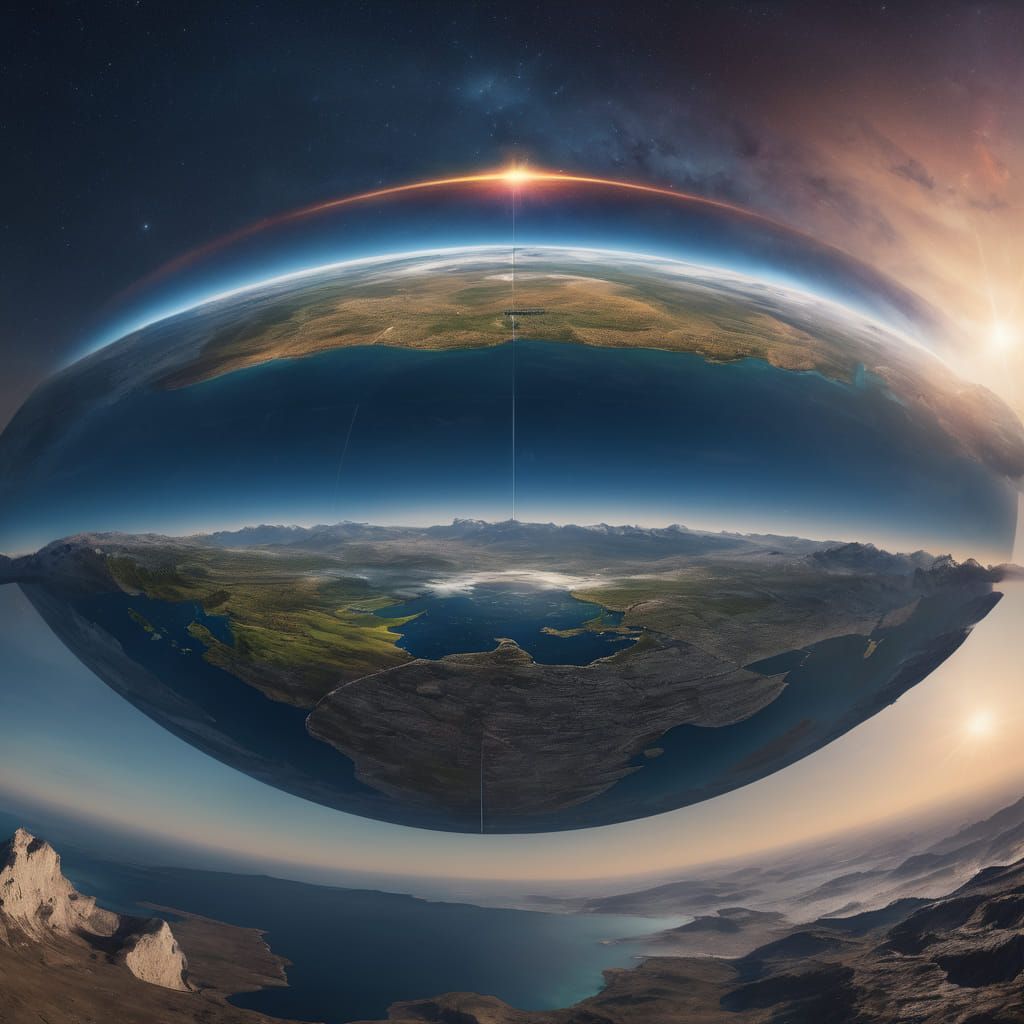 KI generiert Bilder der flachen Erde