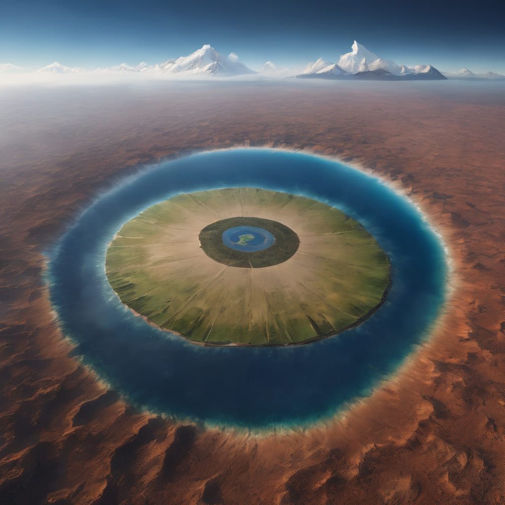 KI generiert Bilder der flachen Erde