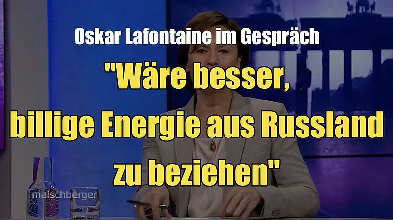 Oskar Lafontaine: «Wäre besser, billige Energie aus Russland zu beziehen» (ARD | maischberger | 28.11.2023)