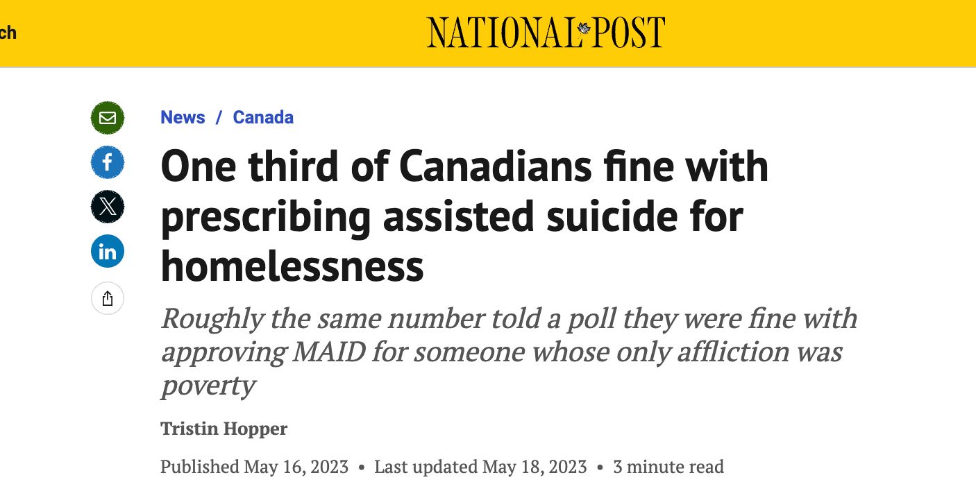 Staatlich unterstützt: Suizid und Sterbehilfe - bald auch in anderen WEF-Kundenstaaten