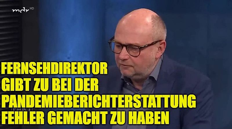 Pandemie: Fernsehdirektor gibt öffentlich Fehler zu