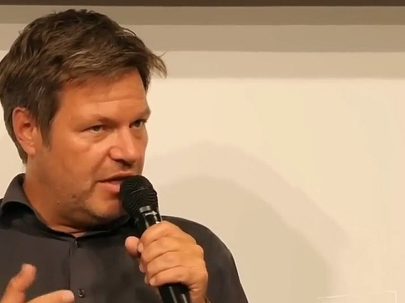 Der deutsche Wirtschaftsminister vorgeführt