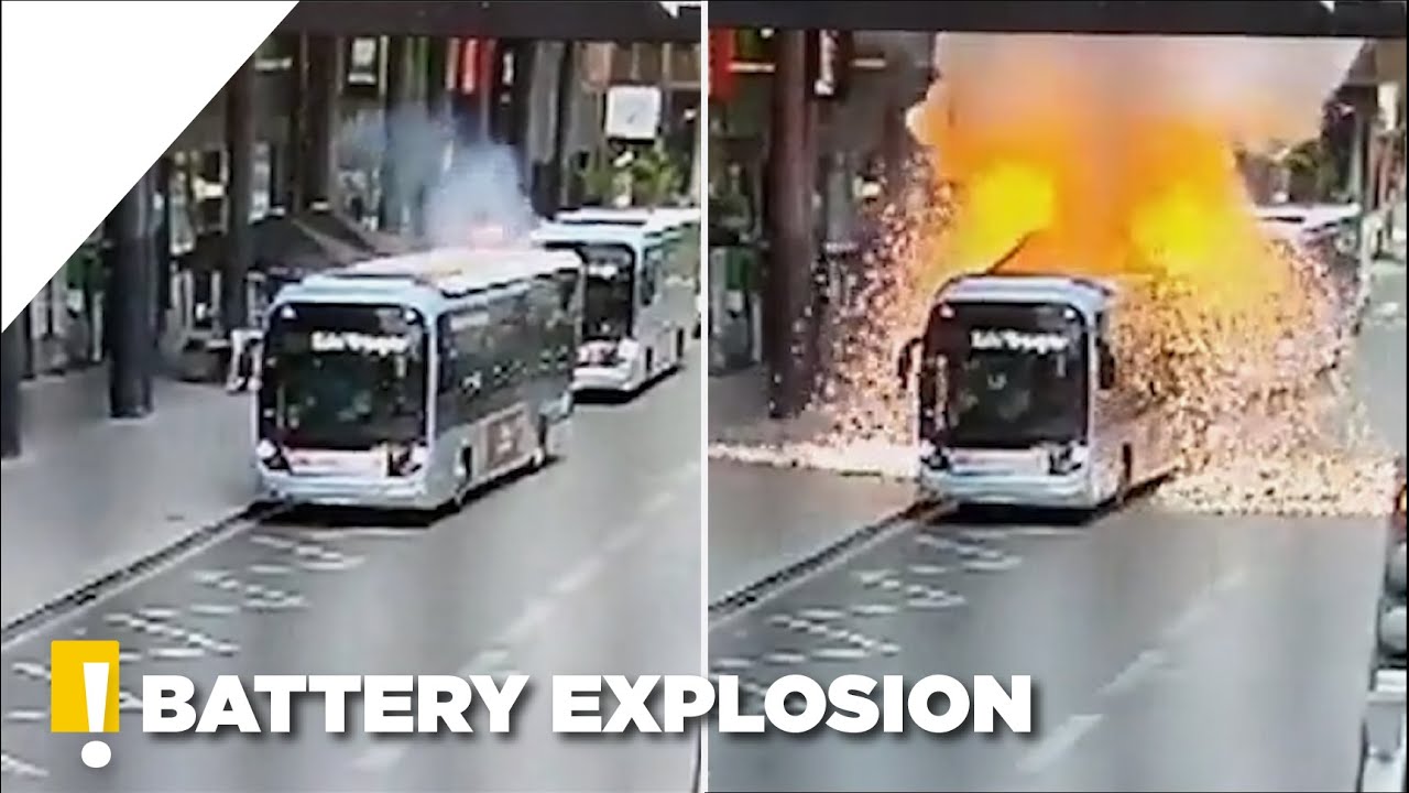 Was passiert, wenn ein Elektrobus Feuer fängt?