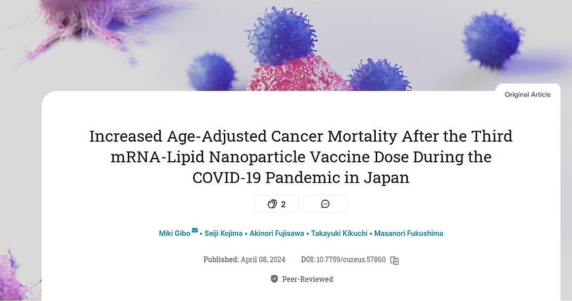 Estudio: las vacunas de ARNm de COVID aumentan significativamente la mortalidad por cáncer