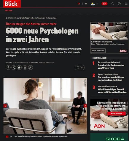 Gebt uns mehr Psychologen für eine total verunsicherte und kranke Gesellschaft