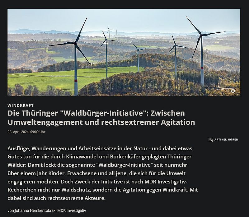 Naturschutz ist rechts